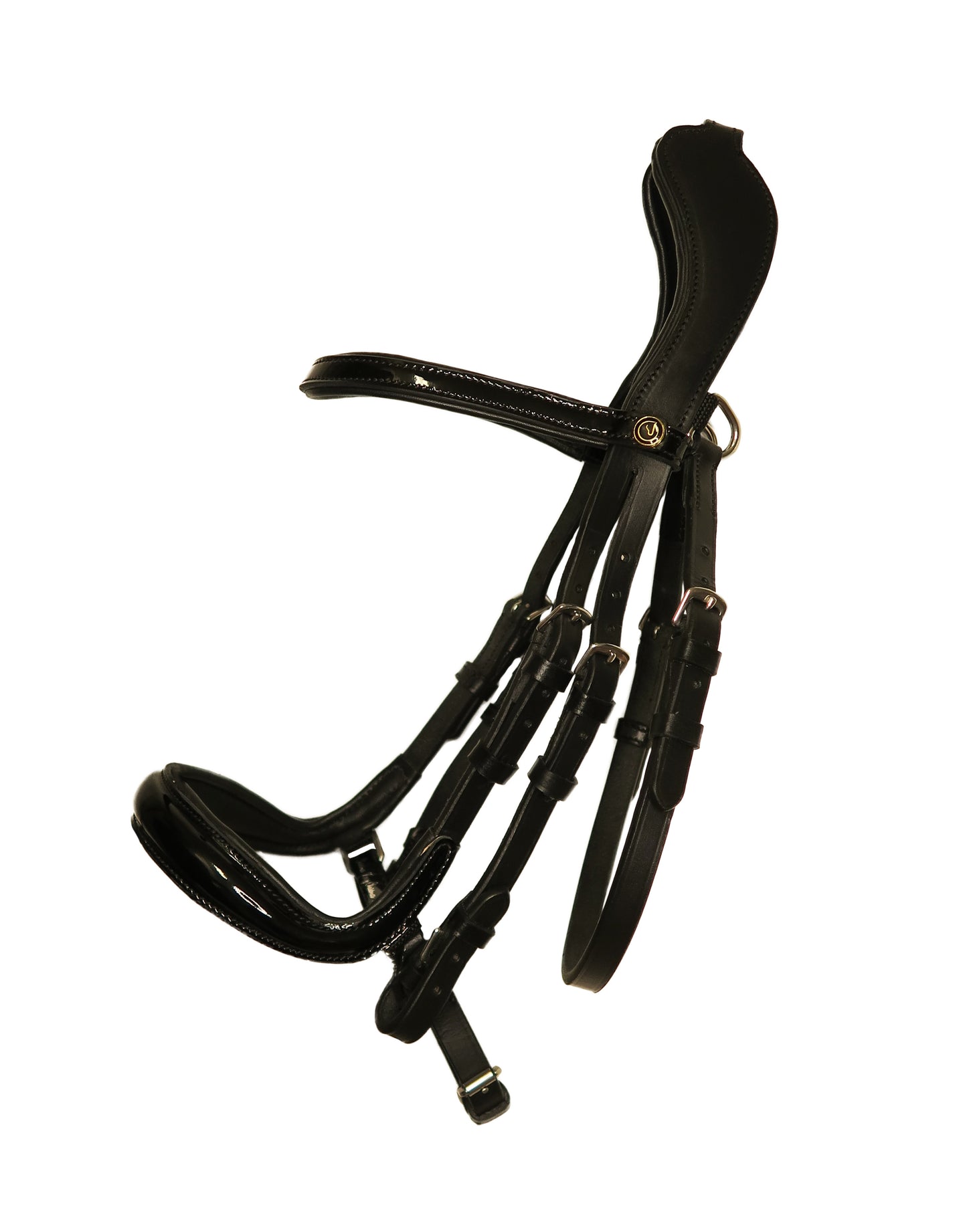 Bridle "Junique" Luxury Line black with patent leather